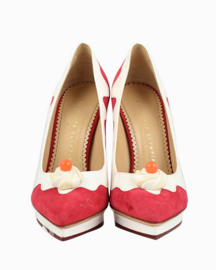 Sapato Charlotte Olympia original Debonaire Sundae vermelho feminino